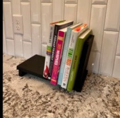 Slanted book shelf/book end