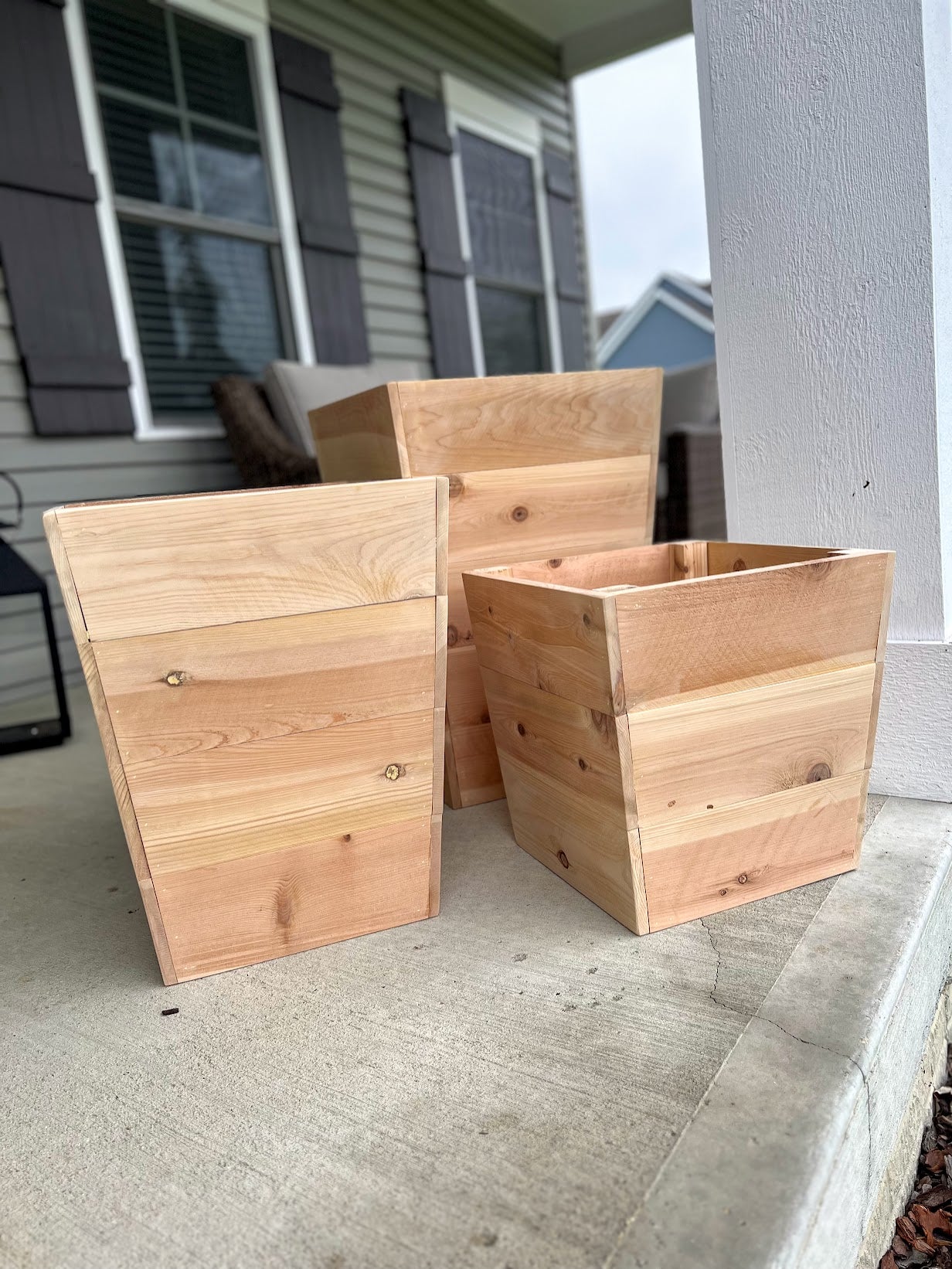 Outdoor Cedar Planters