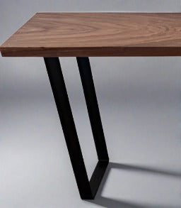 Wood console (sofa table) table with metal legs