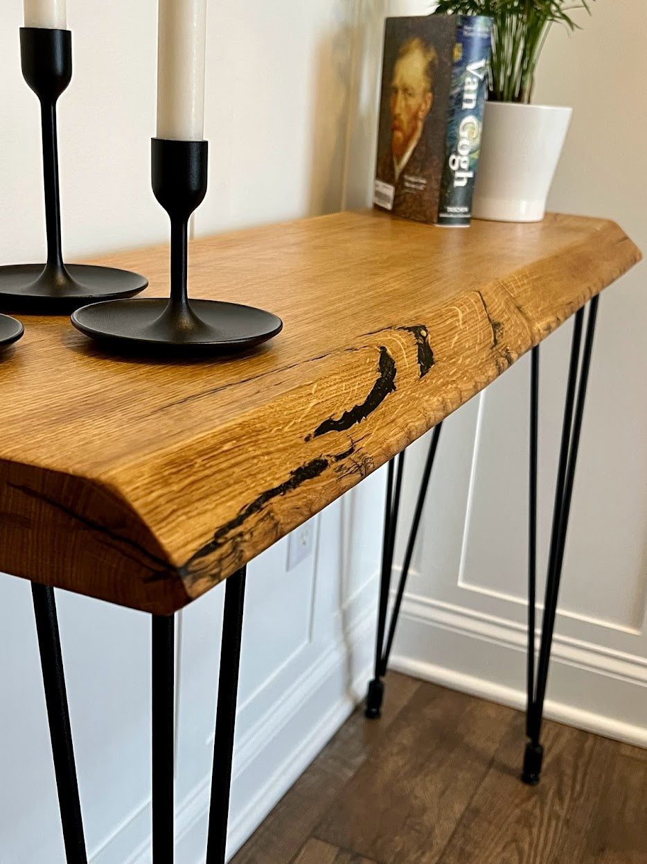 Live Edge Entryway Table