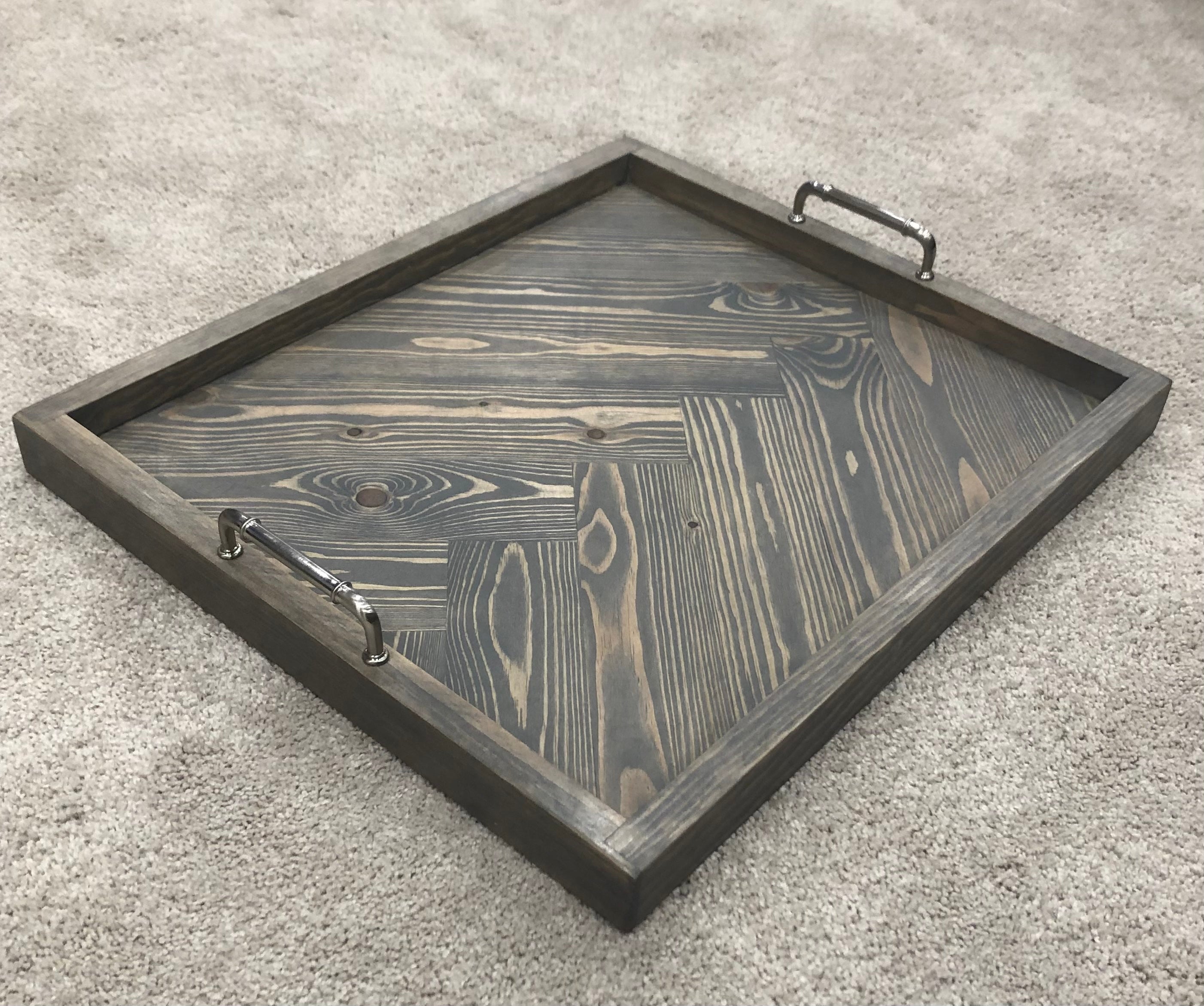 Herringbone serving tray/serving tray/distressed cheapest tray